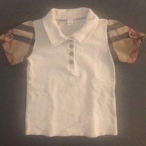 Little girl’s burberry shirt